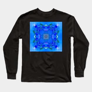 Blue Squared Long Sleeve T-Shirt